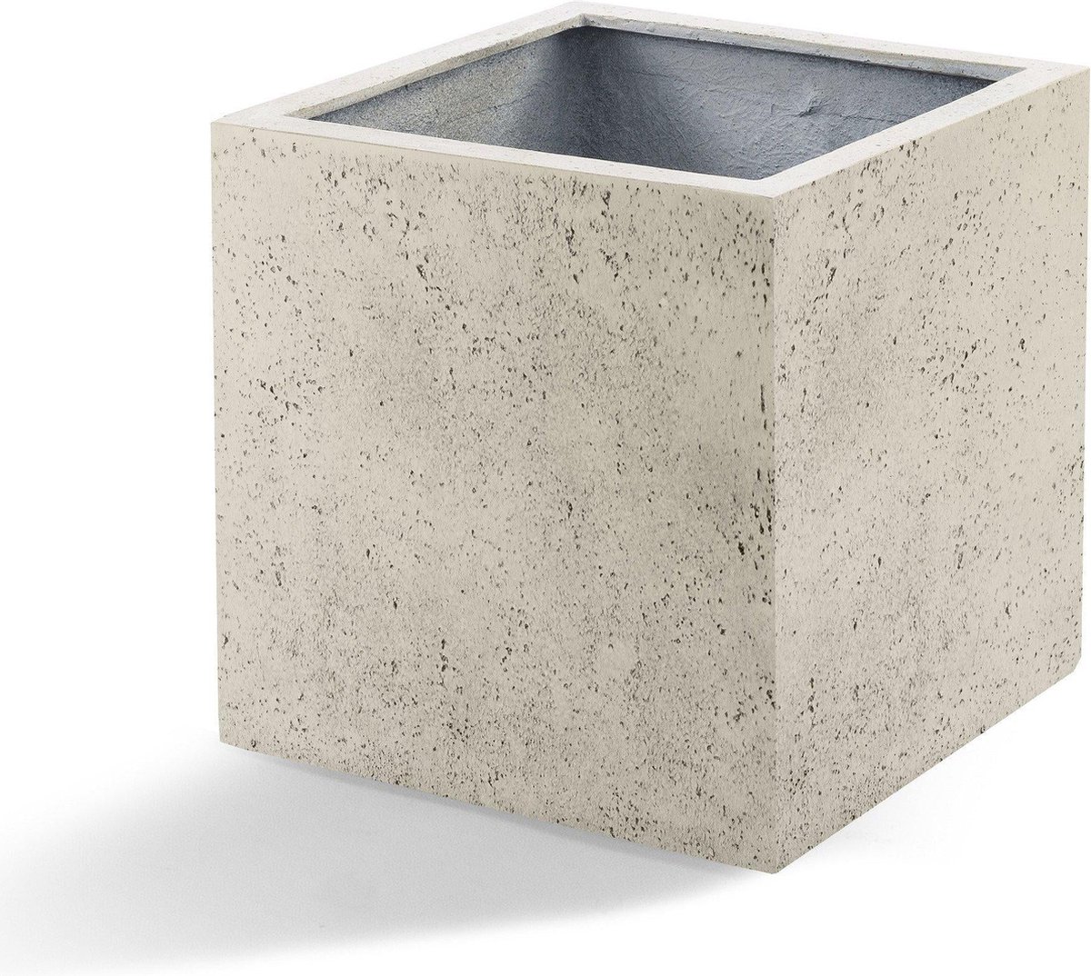 Pot Grigio Cube Antique White - D50 x H50