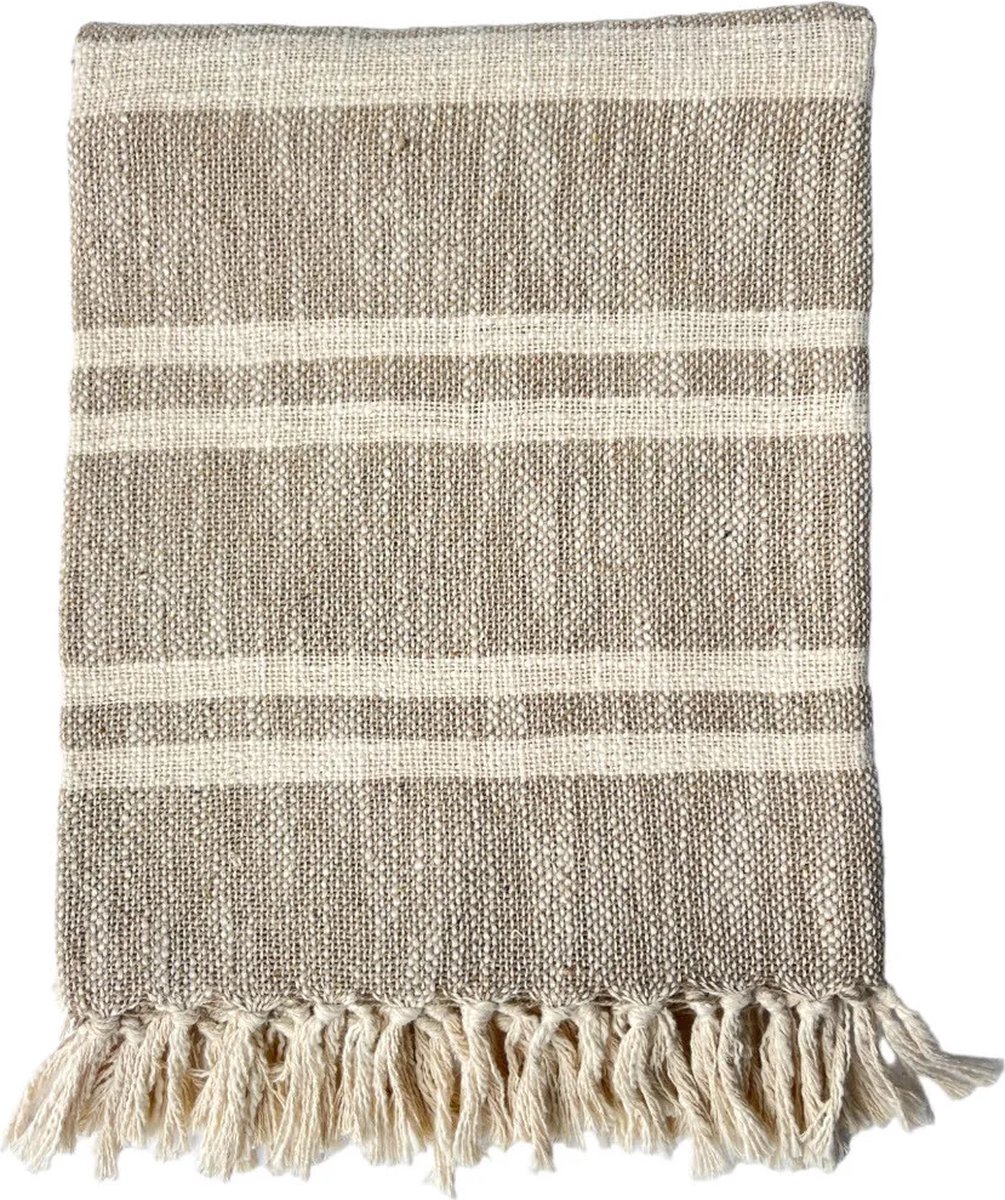 Home So Plaid Bahia - Sand - 2x170x130cm