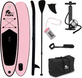 Bol.com Pacific Special Edition Sup Board met GRATIS Waterproof telefoonhoesje - Extra Stevig - 285 cm - Tot 100 kg - Roze aanbieding