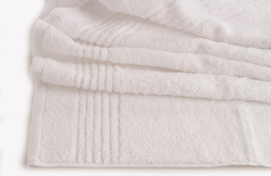 PHLOX Set de Serviettes 22 pièces - Supreme Collection - OEKO-TEX Made in Green - coton doux 600 g/ m2 - blanc