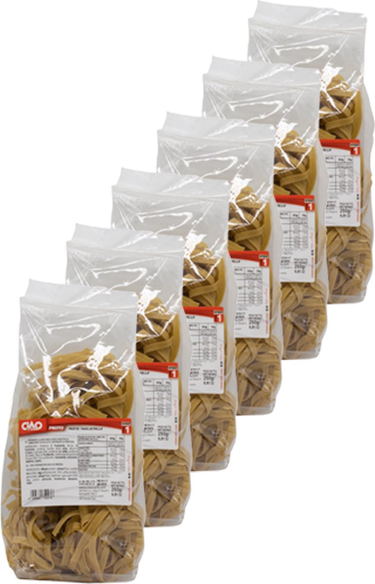 CiaoCarb | ProtoPasta Tagliatelle | 250 gram | 6 stuks | 6 x 250 gram
