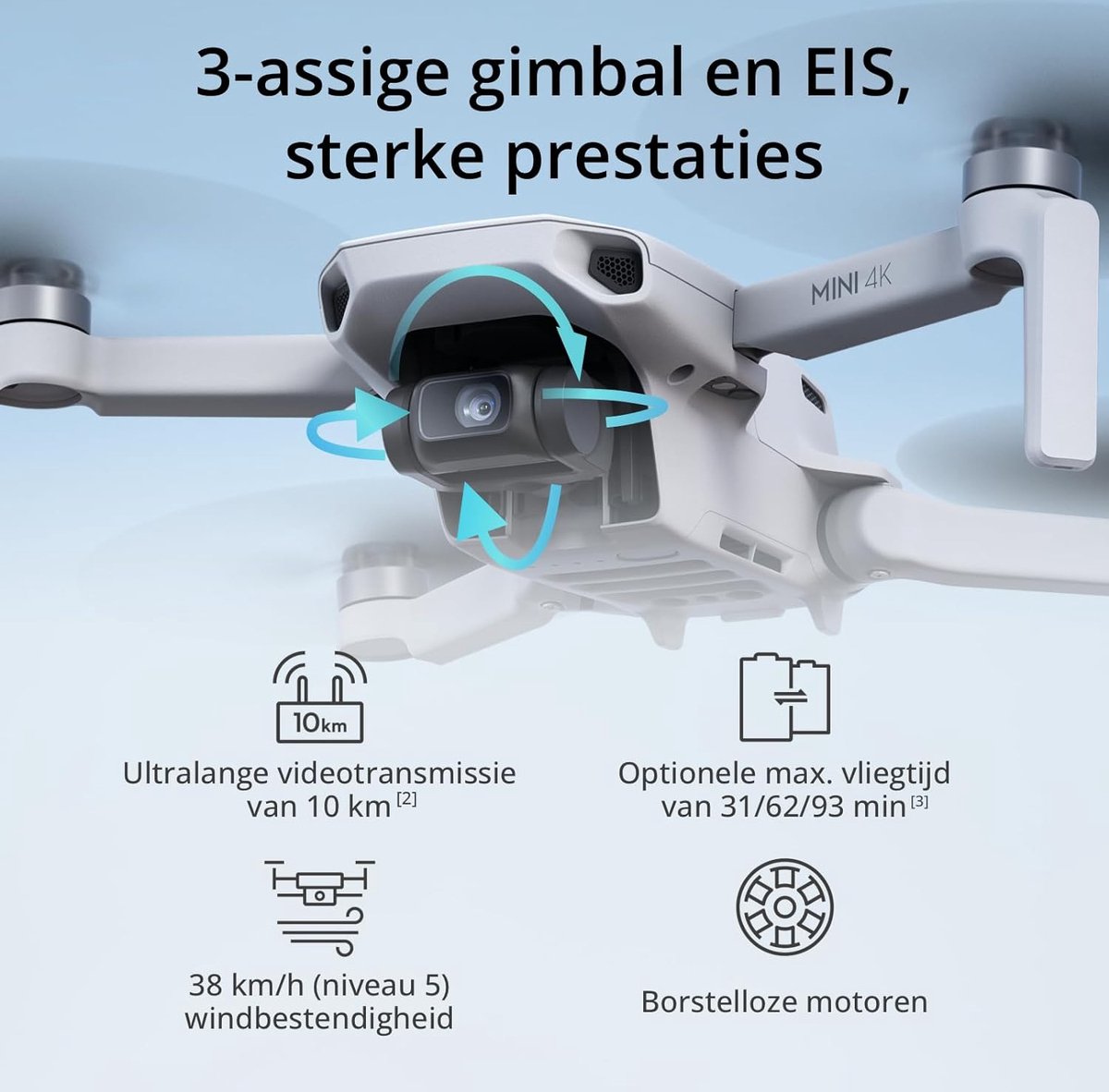 DJI Mini 4K Fly More Combo drone - 10 km bereik - 31 min vliegtijd – foto 4