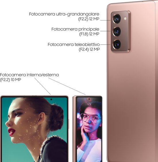 Samsung Galaxy Z Fold 2 5G - 256GB - Mystic Bronze | bol