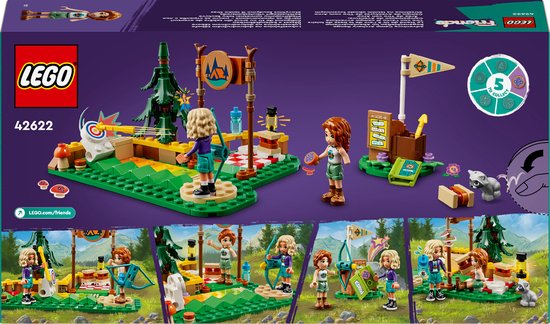 Terrain de tir à l'arc du camp d'aventure LEGO Friends 42622