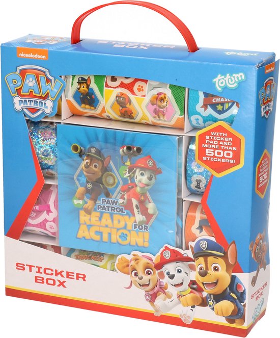 Foto: Paw patrol sticker box 1000 stickers tekenblok