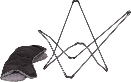 Bo-Camp - Urban Outdoor - Vlinderstoel - Redbridge - M - Oxford polyester - Grijs van Bo-Camp — afbeelding 2