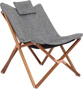 Bol.com Bo-Camp - Urban Outdoor - Relaxstoel - Bloomsbury - M - Oxford polyester - Grijs aanbieding