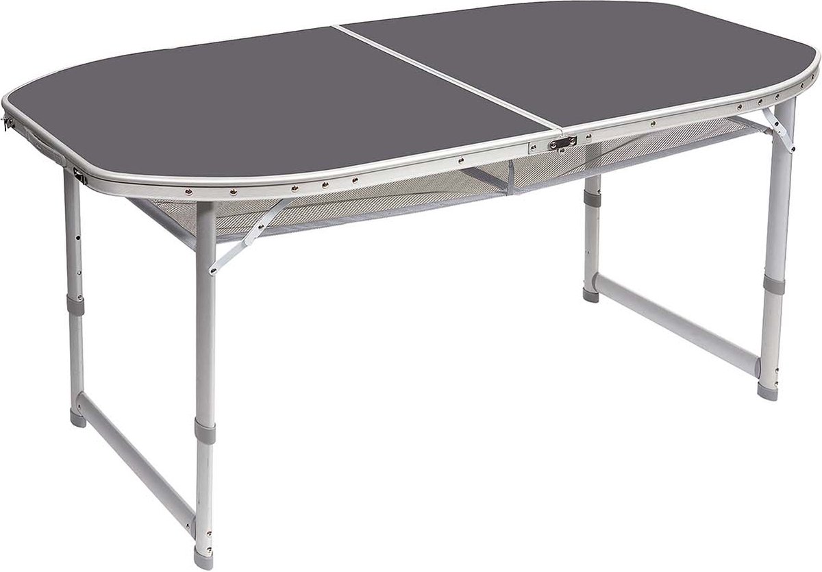 Bo-Camp - Tafel - Ovaal - Koffermodel - 150x80 cm