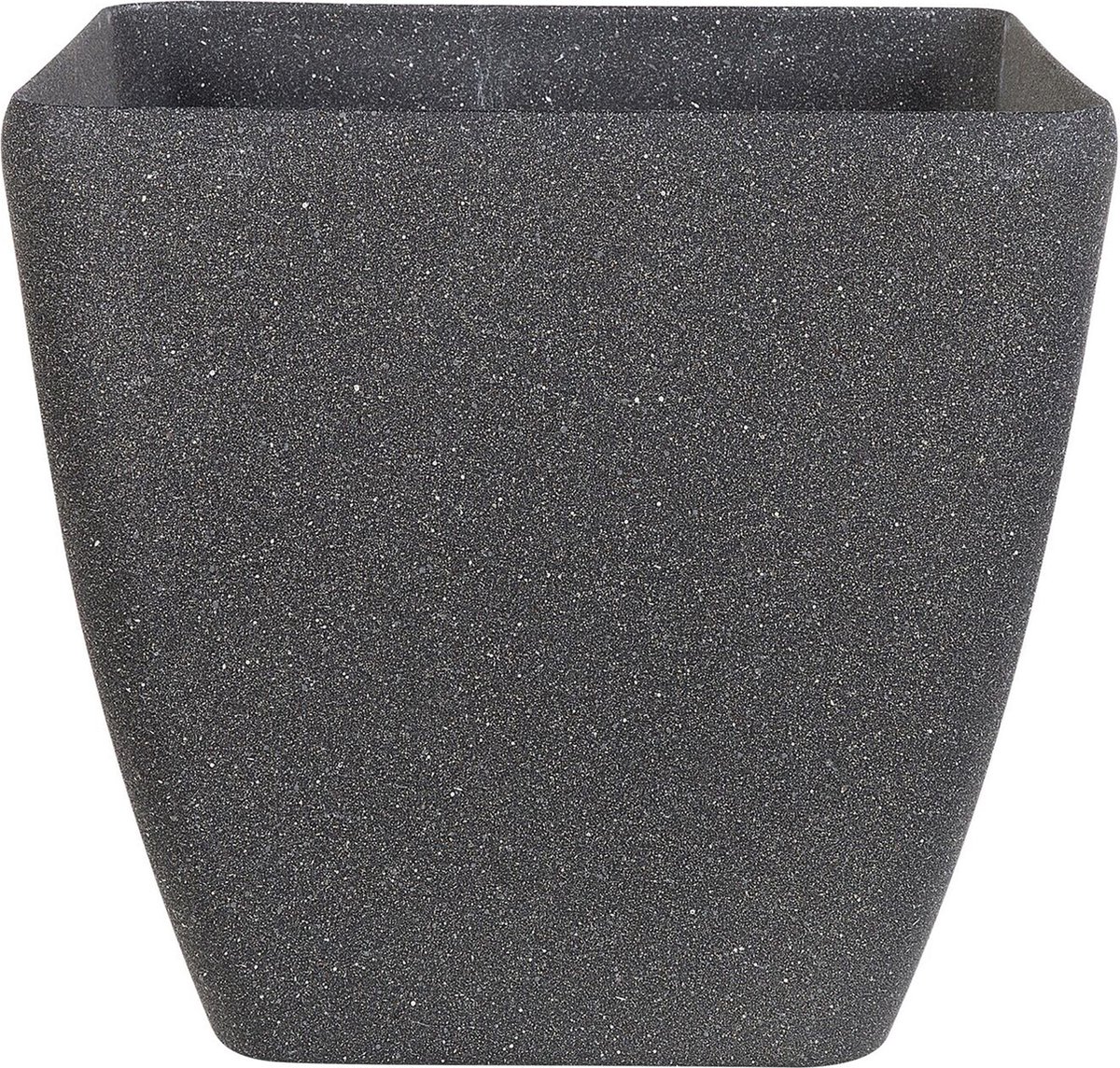 BELIANI ZELI - Plantenbak - Donkergrijs - 42 cm - Polyresin