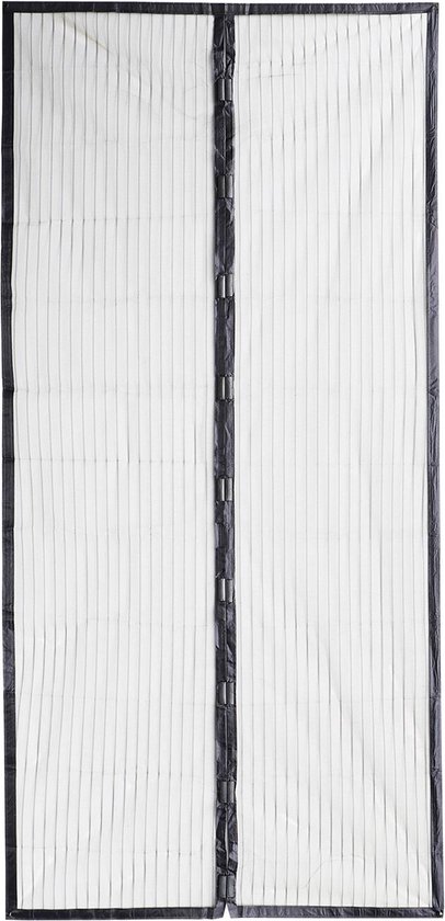 Moritz Horgordijn van chenille, 100 x 200 cm, lichtgrijs, grijs, deurgordijn als vliegenbescherming, insectenbescherming voor camping, caravans