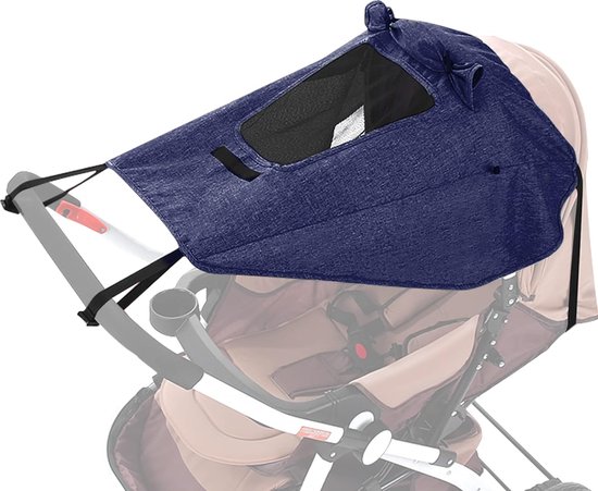 Pare-Soleil Pour Poussette, Canopy Auvent Pare Soleil Pour Nacelle Landau Uv 50 Couffin Protection Soleil Reglable Avec Sac De Rangement