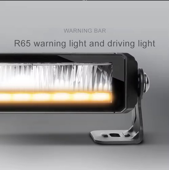 Unlimited+ Series Ledbar 80CM ECE R65 Strobe - Wit - Amber - 9-36V - 6000k - 3400k - Truck - Bus