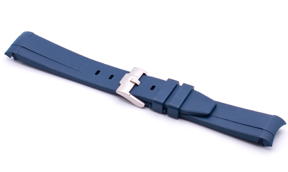 Horlogeband Rubber Seamaster Blauw - Rubber - 20-18mm