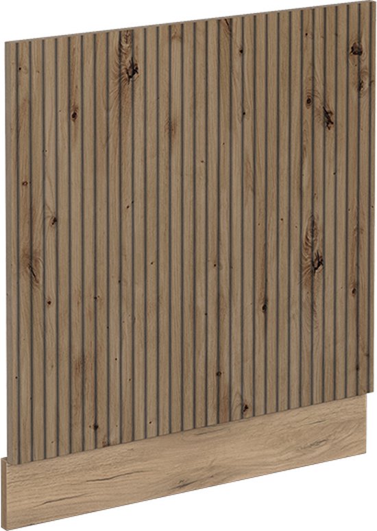 Vicco Complete keukeneenheid R-Line, Eik goud/antraciet, 350 cm J-vorm, met hoge kast, zonder werkblad