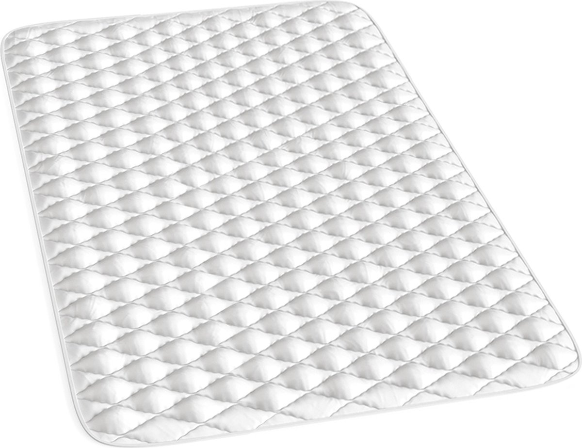 Vitalispa Matrasbeschermer – 140 x 200 cm Wasbaar tot 60°C, geschikt voor de droger Wit
