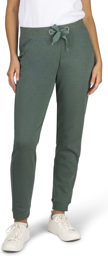 DENIMFY Dames Joggingbroek DFLina slim Groen L Volwassenen