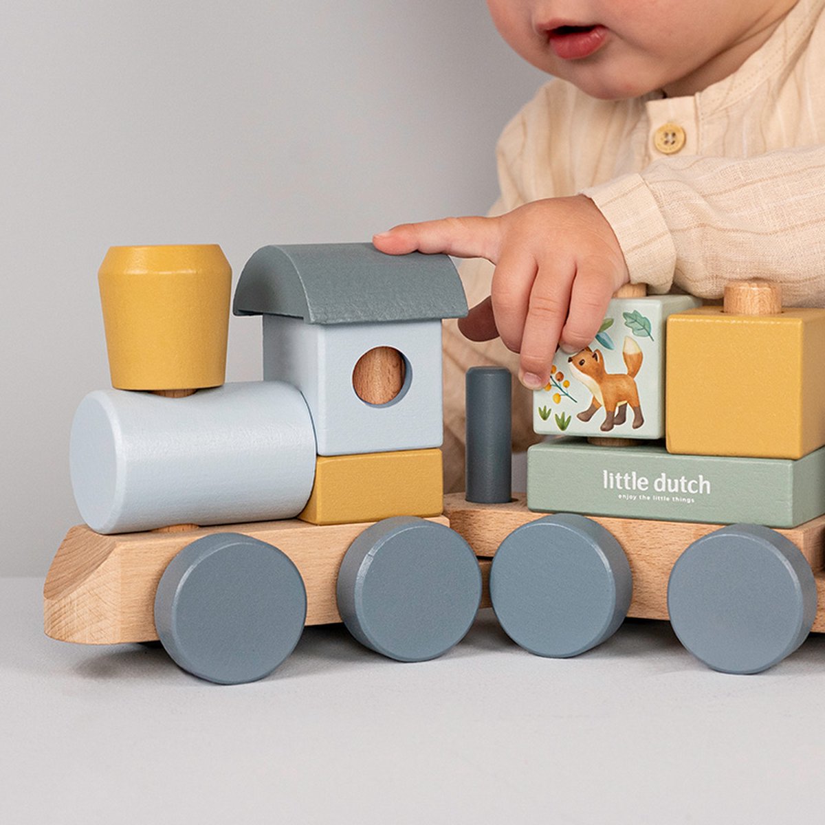 Little Dutch Blokkentrein - Forest Friends FSC — afbeelding 6