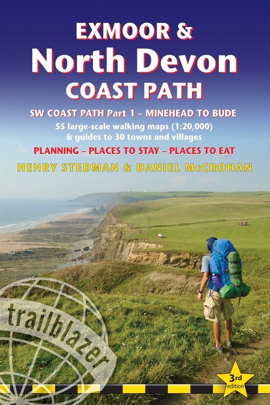 Trailblazer Guides- Exmoor & North Devon Coast Path Trailbla ... - cover