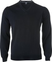 OLYMP modern fit trui wol - V-hals - zwart - Maat: XL