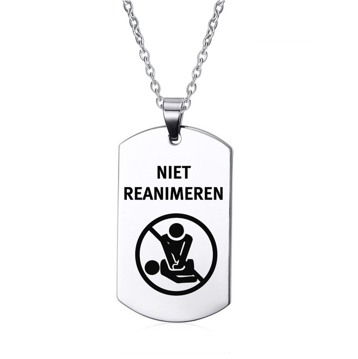 Ketting | Tag | RVS | Niet Reanimeren