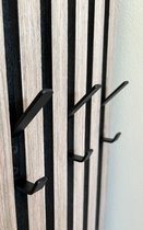Dubbele kapstokhaak voor akoestisch wandpaneel -Akupanel - akoestische panelen - Akoestisch paneel- Akoestische wand - kapstok - Schroefmontage - 1 stuk - Metaal