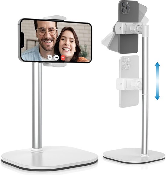 360° draaibare desktop mobiele telefoonstandaard met 3-rijen led