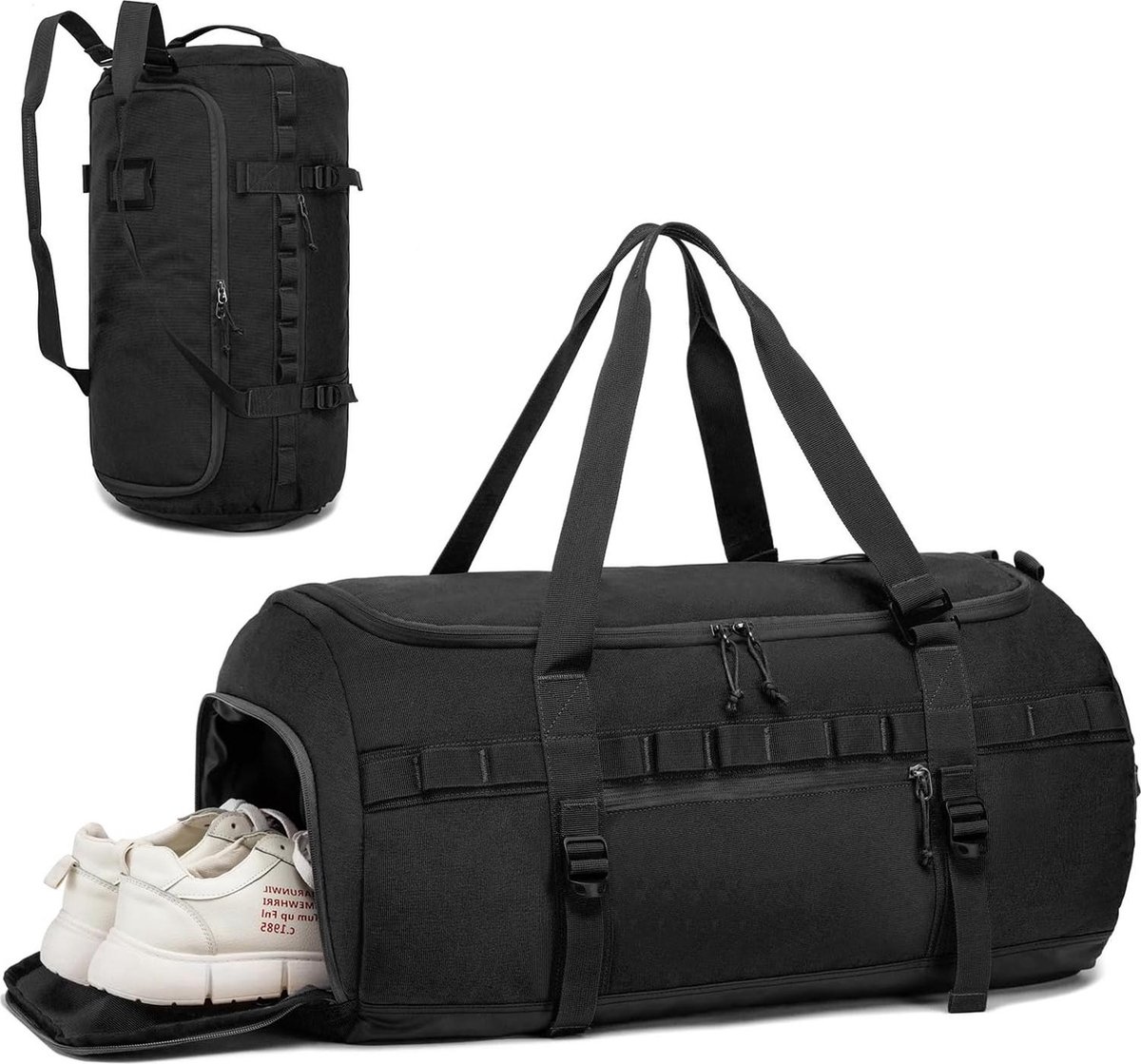 Gym Duffle Bag Waterdichte Sport Plunjezakken Reizen Weekender Tas voor Mannen Vrouwen Overnachting Tas met Schoenen Compartiment, Blauw, Mode, zakelijke, weekender Overnachtingstas, gymtas