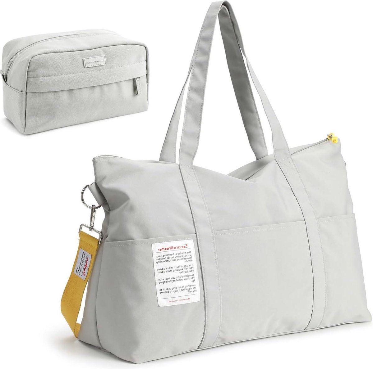 Sport Duffel Bag - Grijze Reistas voor Gym en Overnachting