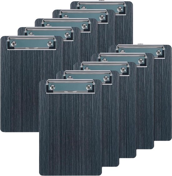 2 Stuks A6 Klemborden – Mini Klembord 10x15cm – Blauw & Zwart – Met Ophangring – Voor Notities, Bonnetjes En Menukaarten