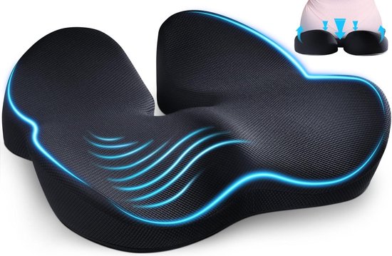 Coussin Ergonomique FEELA Pour Chaise De Bureau Ou Fauteuil Roulant - Neuf