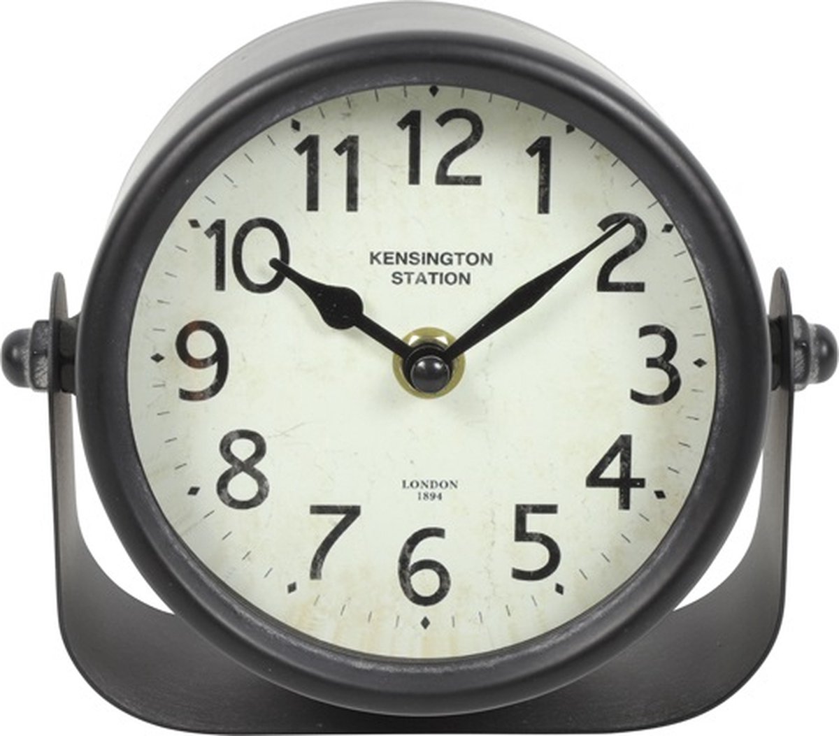 Countryfield Tafelklok Sewald metaal L6B16H13,5CM wit/zwart