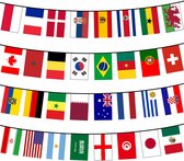 Drapeaux de pays internationaux - guirlande / banderole - 10 mètres - sélection de pays - Articles de fête / décorations