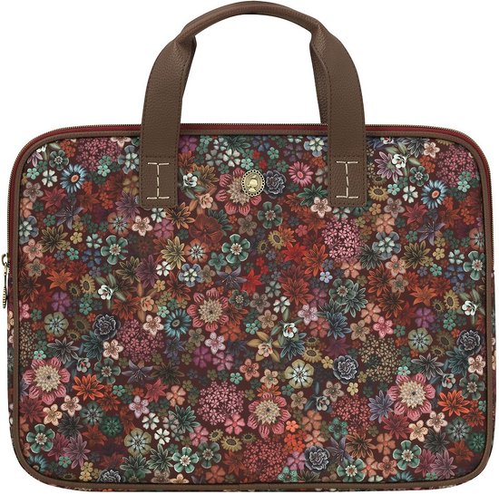 Pip Studio Olivia Housse pour ordinateur portable - Tutti i Fiori Housse pour ordinateur portable - Rouge - 40x2,5x30cm