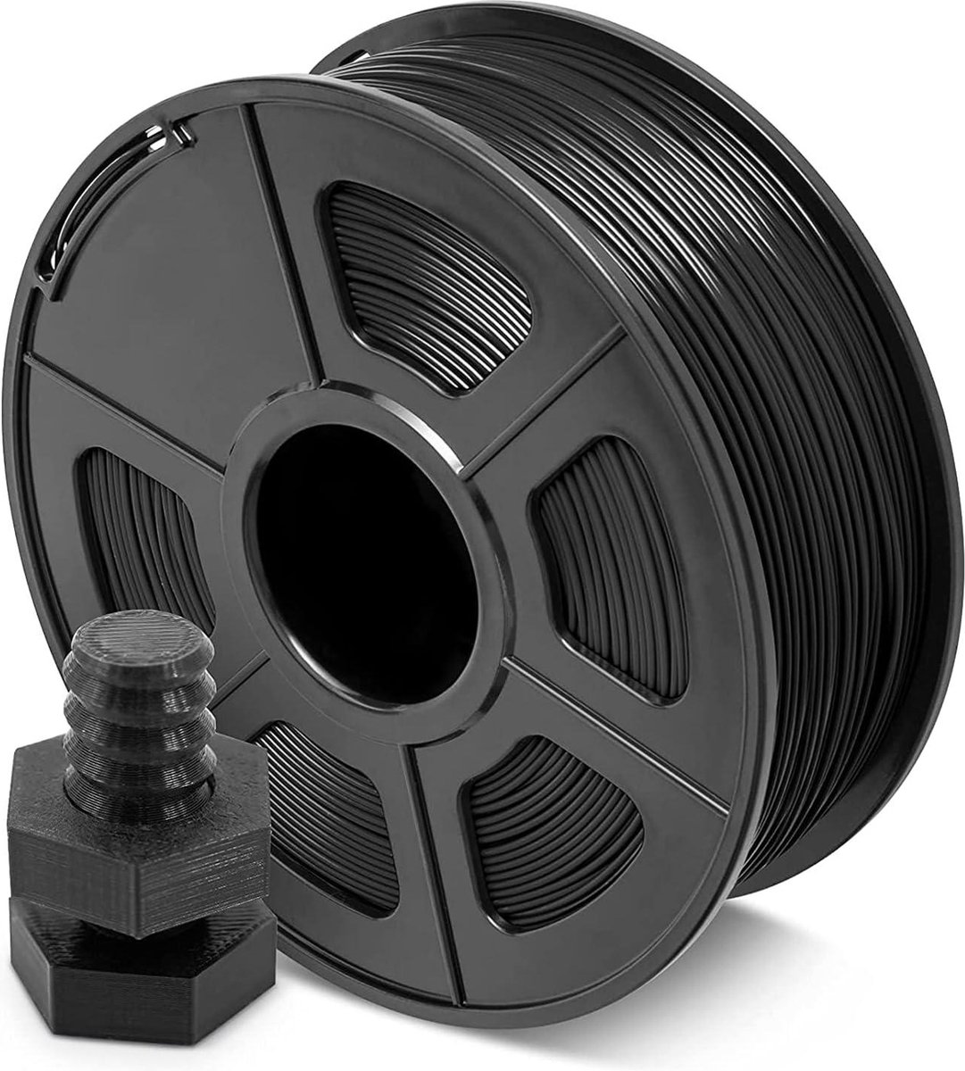 1KG(2.2LBS) Black ABS Filament 1.75mm for FDM 3D Printer - High Accuracy +/- 0.02 mm