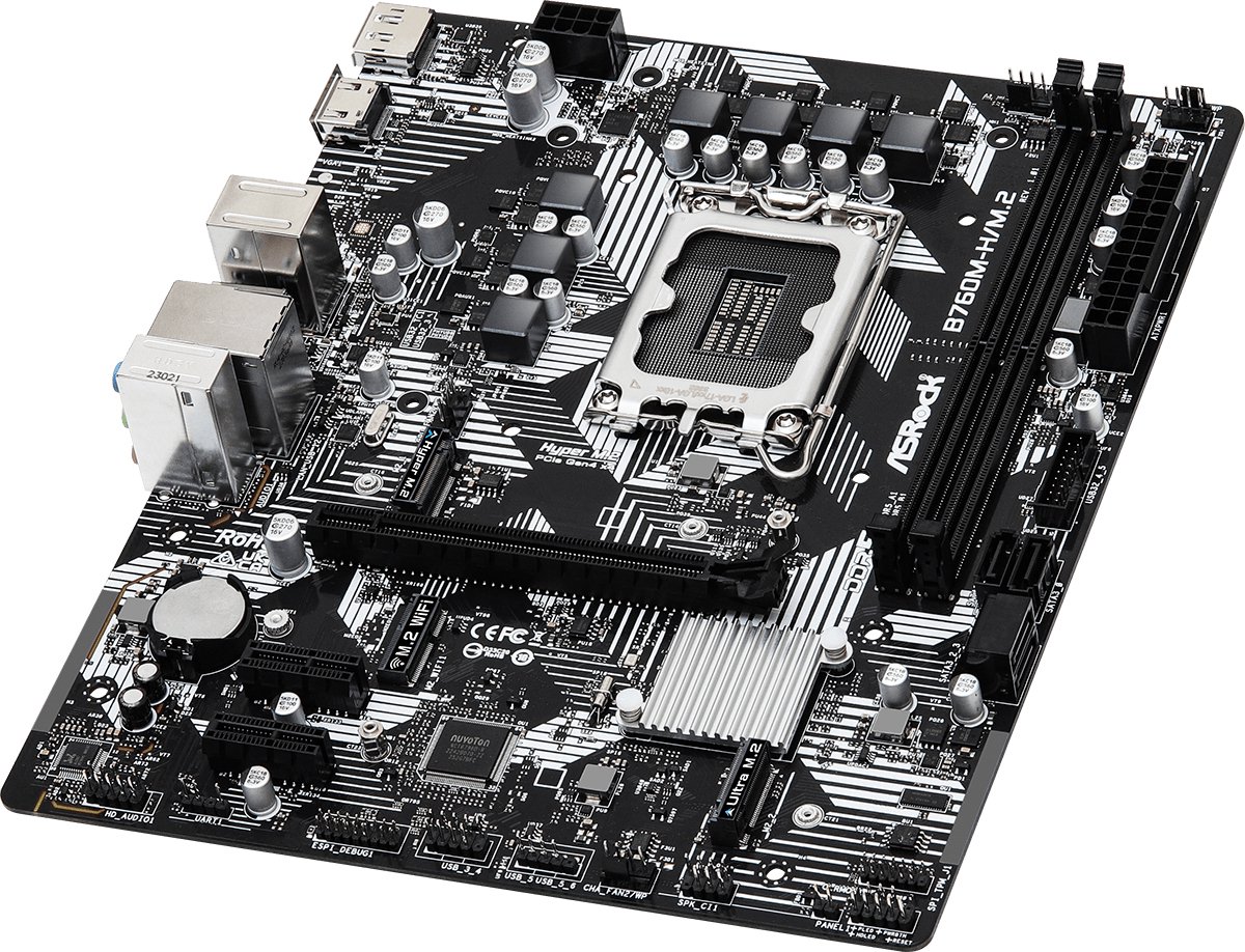 Asrock B760M-H/M.2 Intel B760 Lga 1700 Micro Atx moederbord - afbeelding 5