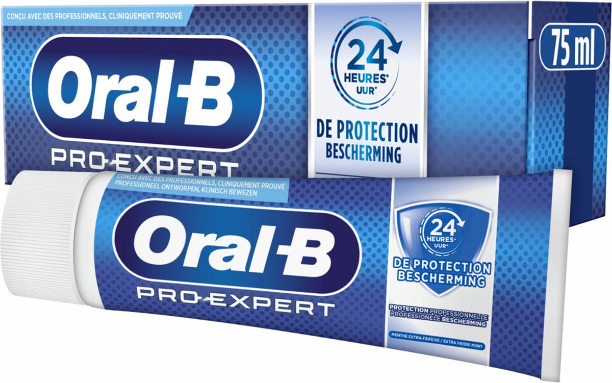 Goedkoopste Oral B - Tandpasta - Pro-Expert - 24u Bescherming - Extra Frisse Munt - 75ml x 12