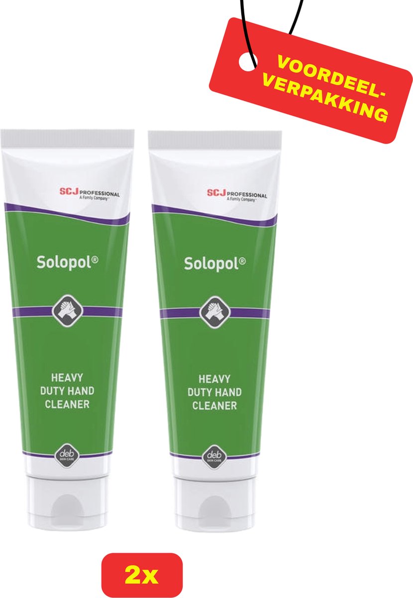 Goedkoopste 2X Solopol Sterke Handreiniger- 2x 250ml - Voordeelverpakking!