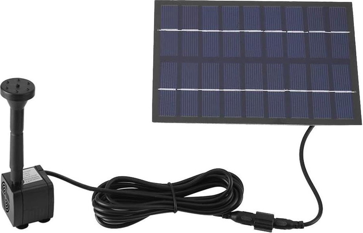 Pompe Solaire Pour Fontaine Ou étang – 12V, 5W, Débit Max 420 L/h – Submersible, Silencieuse (<35 DB), IP68