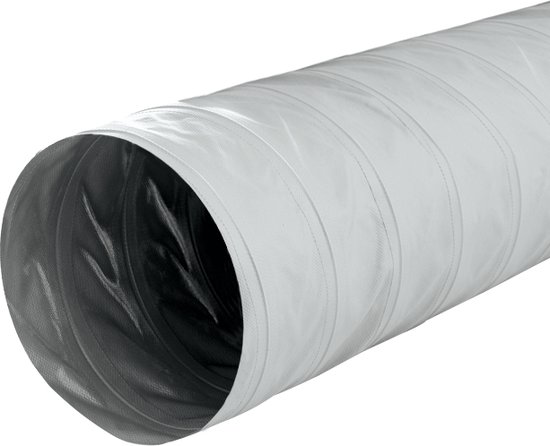 Foto: Greydec polyester ventilatieslang 125 mm grijs 1 meter 