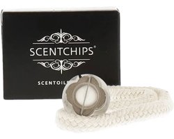 Scentchips - Lont Olielamp Oliebrander Lont - Lont Met Steen Geurbrander - Geschikt Voor Oliebranders En Geurbranders