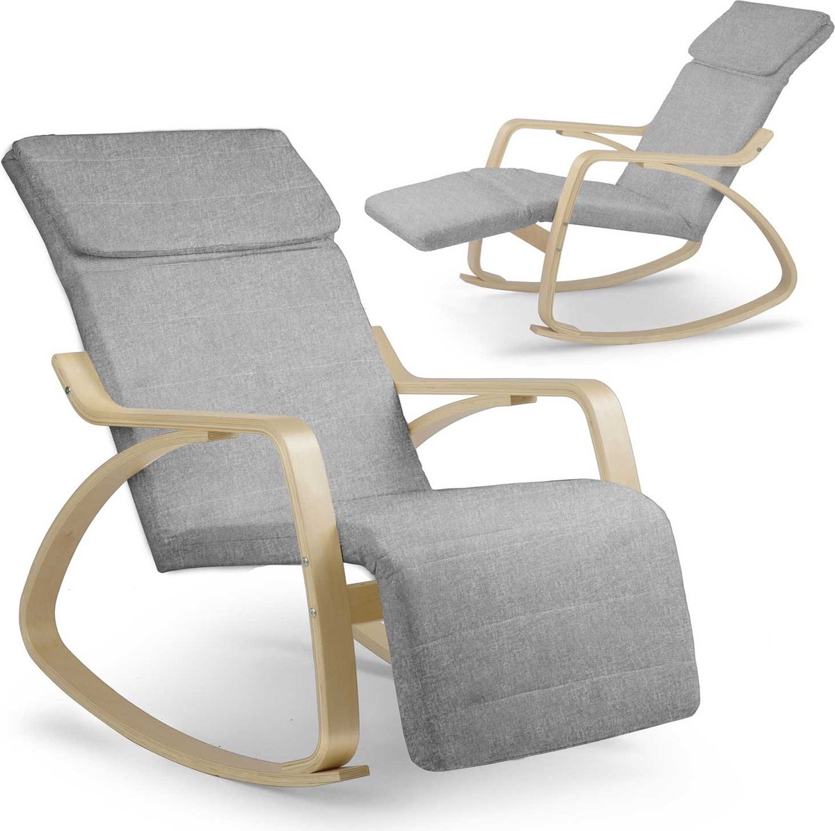 Sofotel - Suzi schommelfauteuil - lichtgrijs