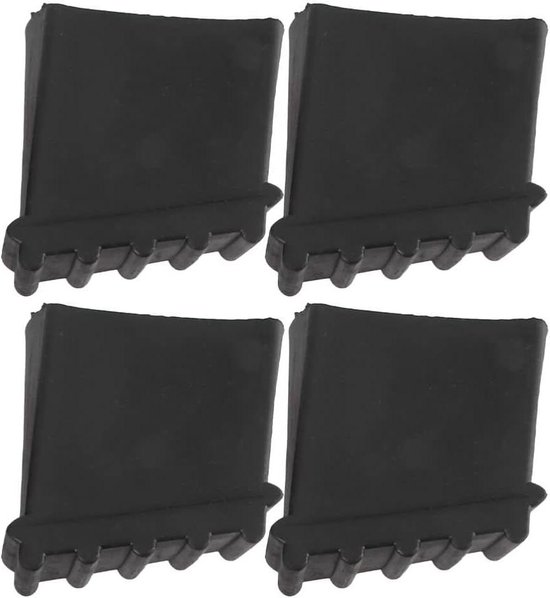 Lot De 4 Pieds D'Échelle Antidérapants En Caoutchouc Noir - Protection Remplacement