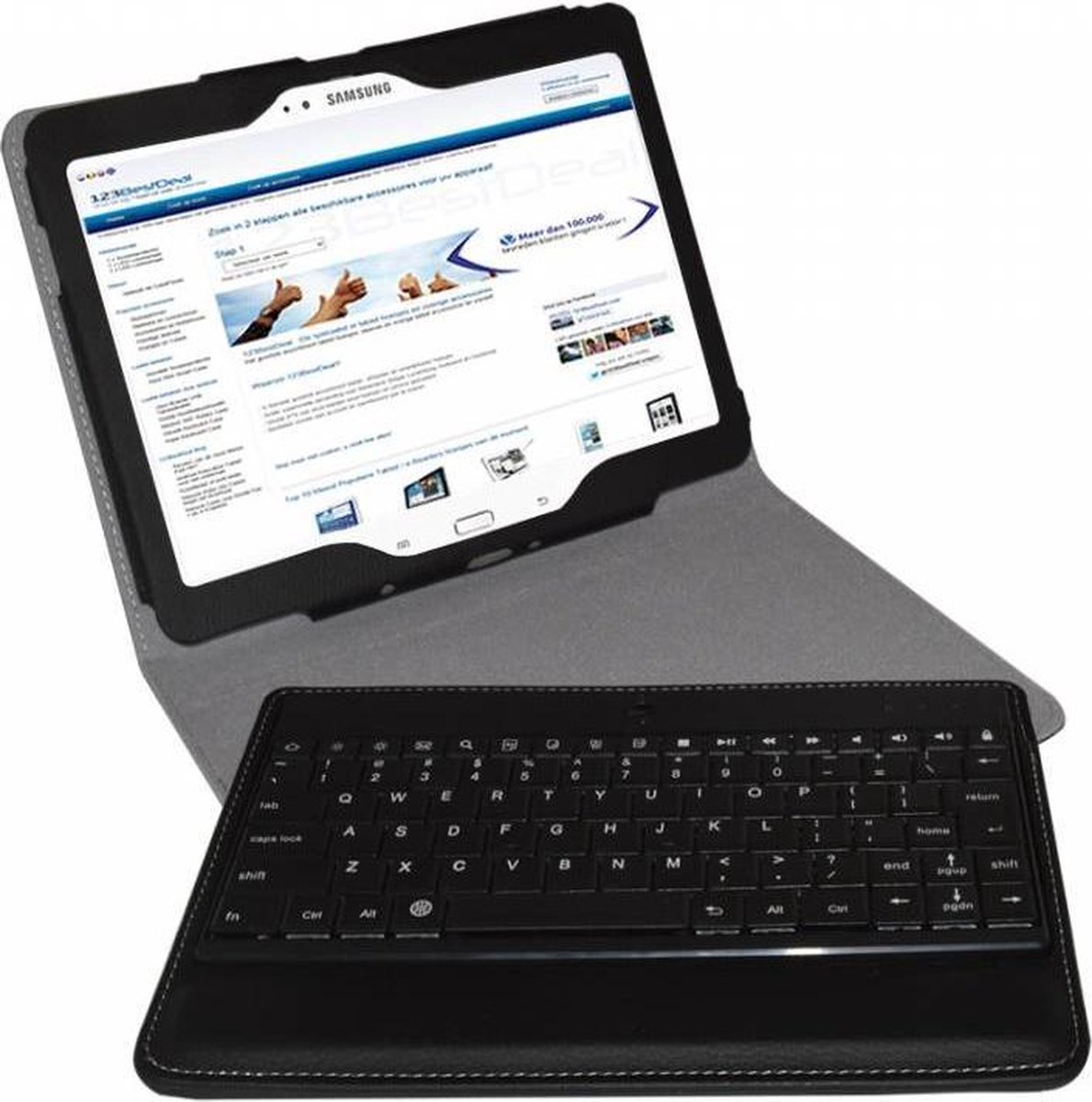 Luxe Samsung Galaxy Note 10.1 2014 Toetsenbord, Keyboard met hoes, zwart , merk i12Cover Luxe Samsung Galaxy Note 10.1 2014 Toetsenbord, Keyboard met hoes, zwart , merk i12Cover