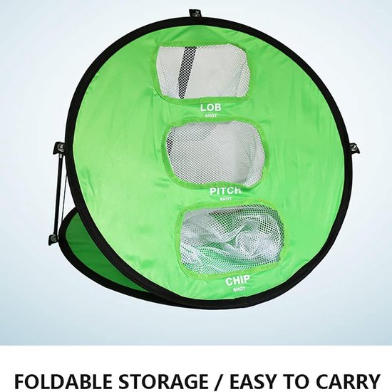 Chipping Dubbelzijdige Apparatuur 5 Gaten Indoor Outdoor Golf Netto Sport Draagbare Training Hulpmiddelen Vouwen - Html Content van Merkloos — afbeelding 5