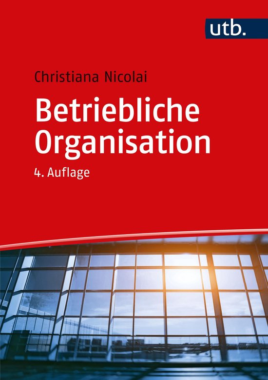 Betriebliche Organisation - cover