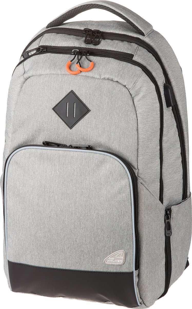 Walker College rugzak School rugzak Grijs Polyester