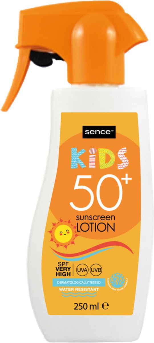 Goedkoopste 10x Sence Sun Zonnebrand Lotion For Kids Trigger SPF 50 250 ml