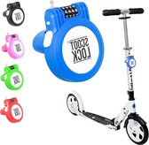 Draagbare Combinatie Scooter Lock - Nieuwe Versterkte Scooter Lock Staaldraad Kabel - Blauw