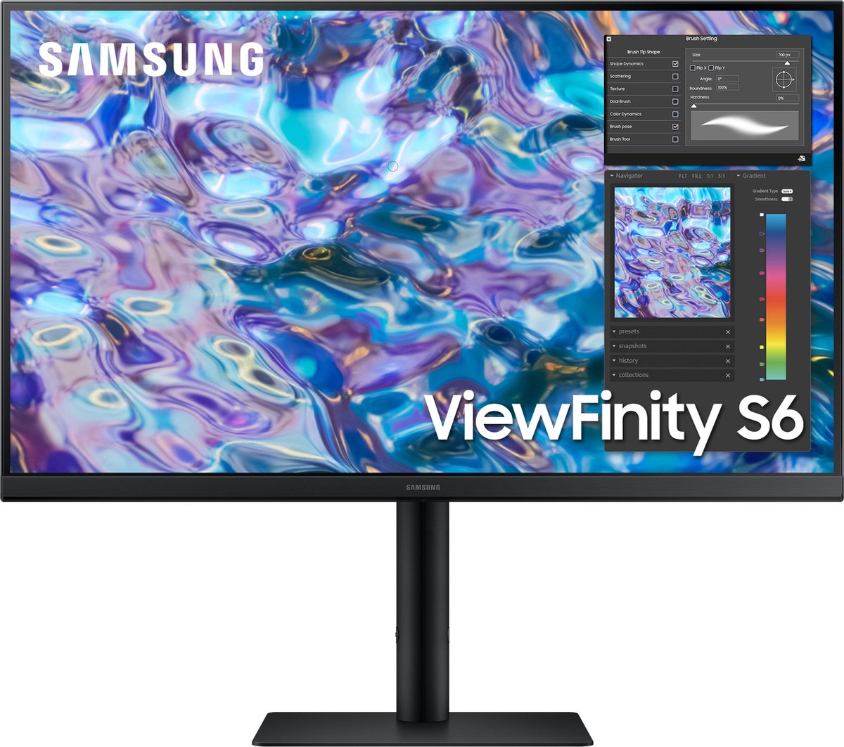 Samsung LS27B610EQU 68,6 cm (27") 2560 x 1440 Pixels Quad HD IPS Zwart