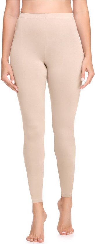 Foto: Bellivalini blv blv50 147 le dames leggings sport vrijetijdsbroek lang viscose sporbroek yogabroek beige xl